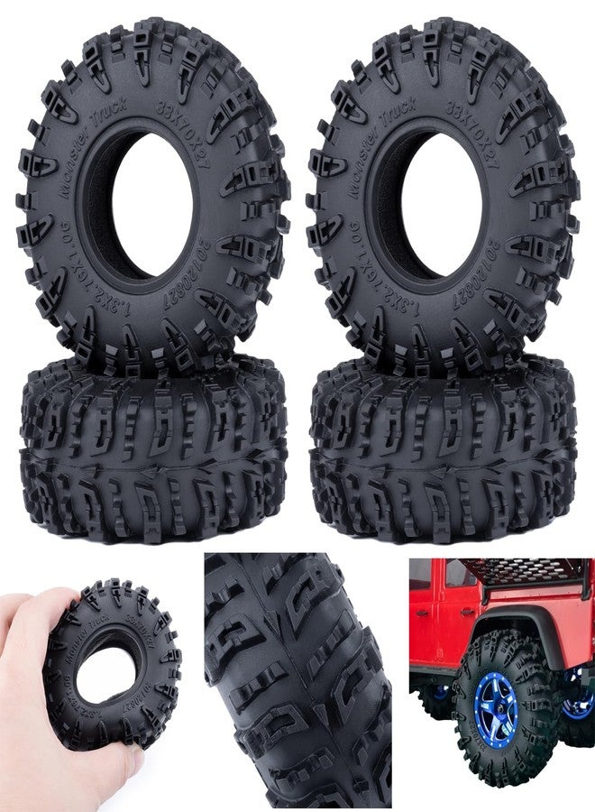 RCHUBAM إطارات RCHUBAM 1.3 RC Crawler مقاس 70 * 27 مم، إطارات TRX4M 1.3 بوصة كبيرة للطين متوافقة مع سيارات TRX4M SCX24 1/18 1/24 RC Crawler (A) - Image 1